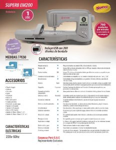 Venta de Superb em200 pdf Lima Peru