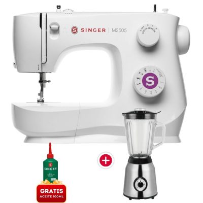 Combo Maquinas De Coser M2505 Singer + Licuadora Electric Life BJ-Y79G – 1.5L